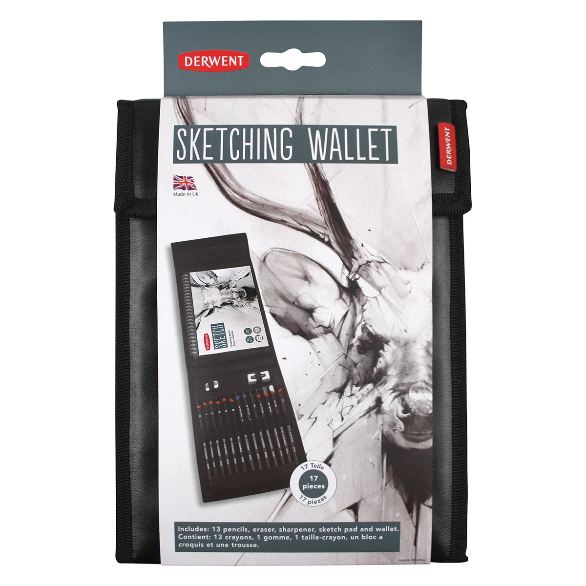 Derwent Sketching Wallet 17 delar