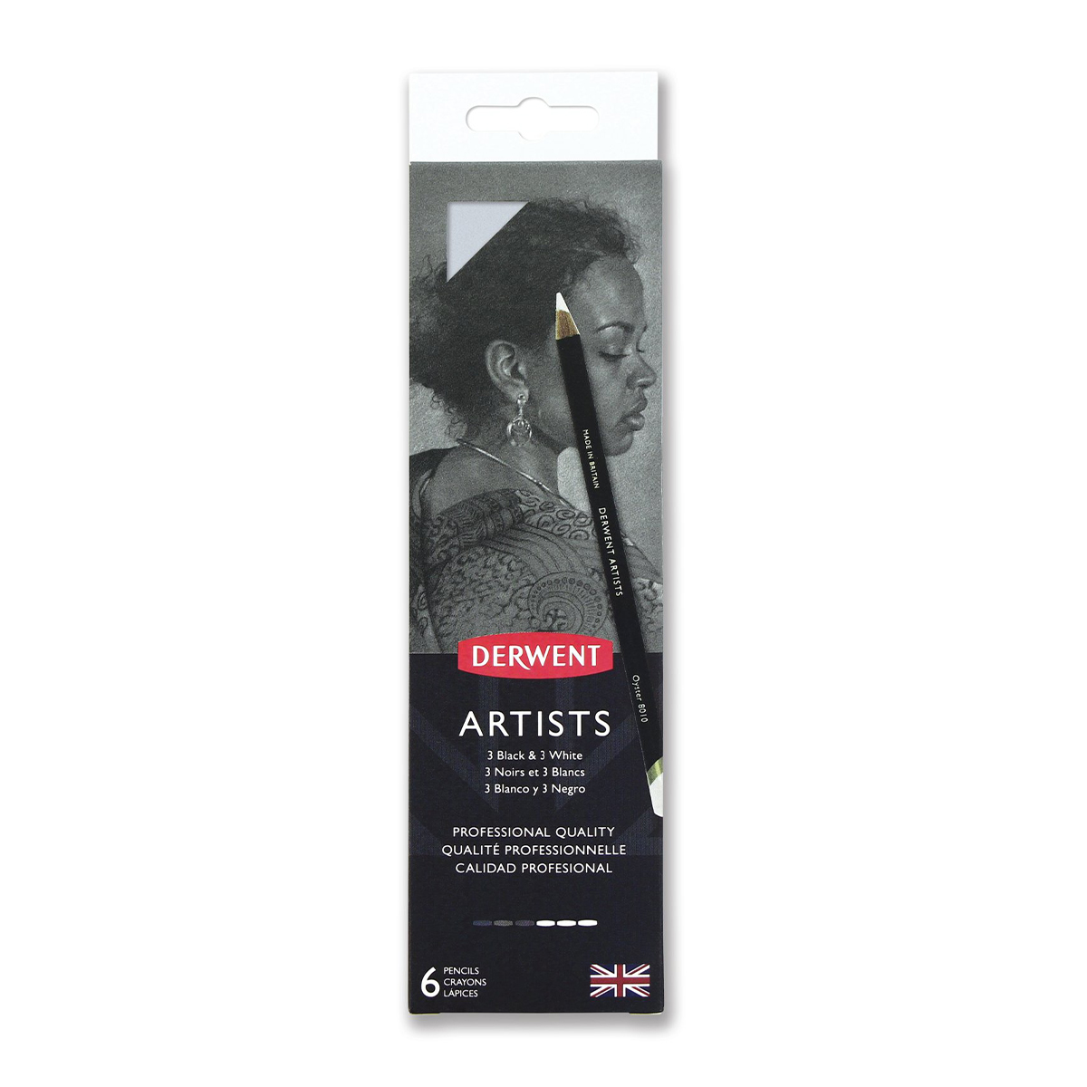 Derwent Artists Färgpennor Black White 6-set