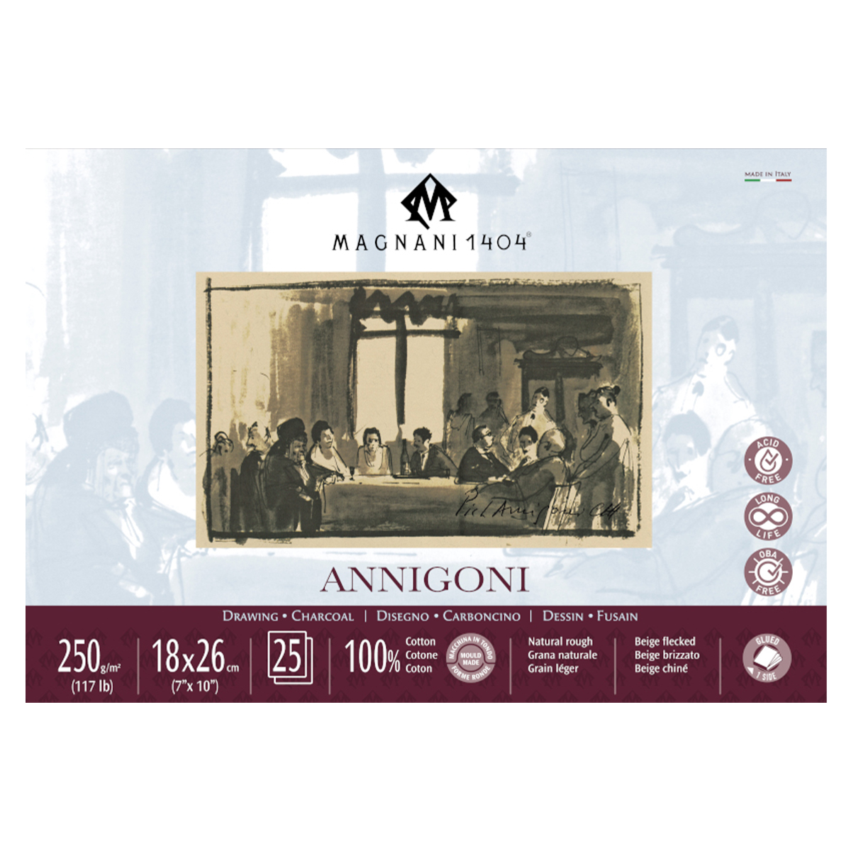 Magnani Ritblock Annigoni 18x26 cm 25 ark