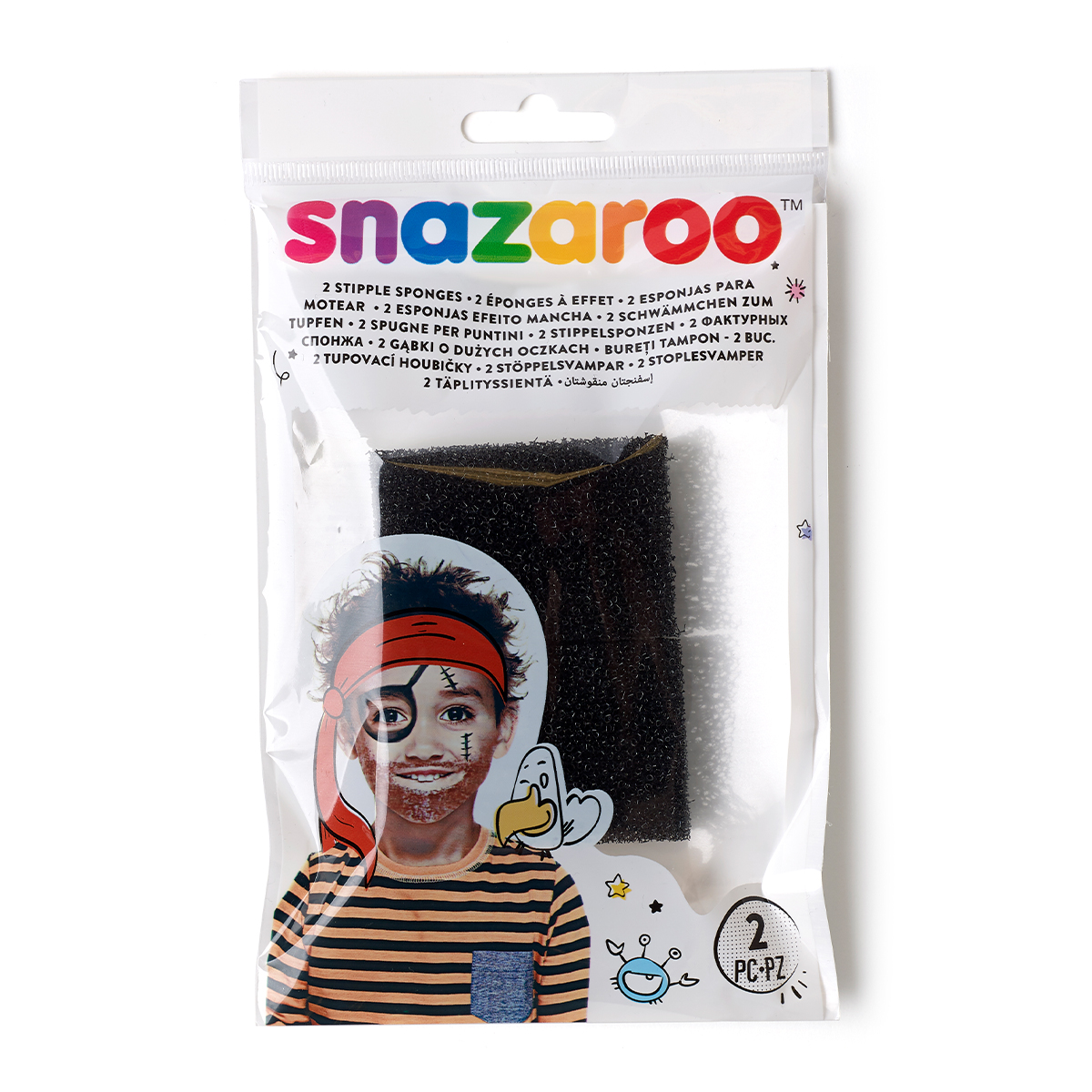 Snazaroo Grov makeupsvamp till ansiktsfärg 2-pack