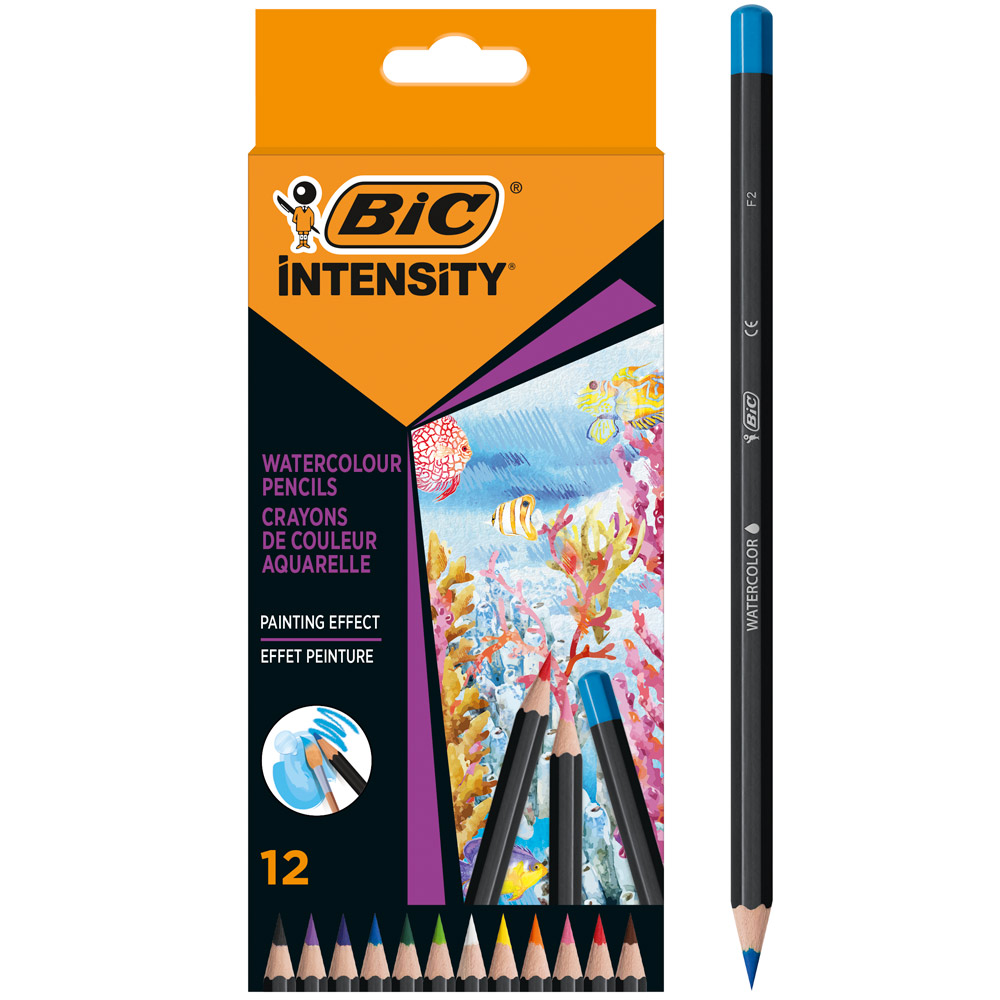 BIC Akvarellpennor Intensity 12-set