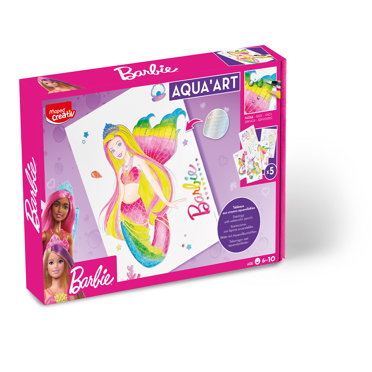 Maped Barbie Aqua art färgläggning 25 delar