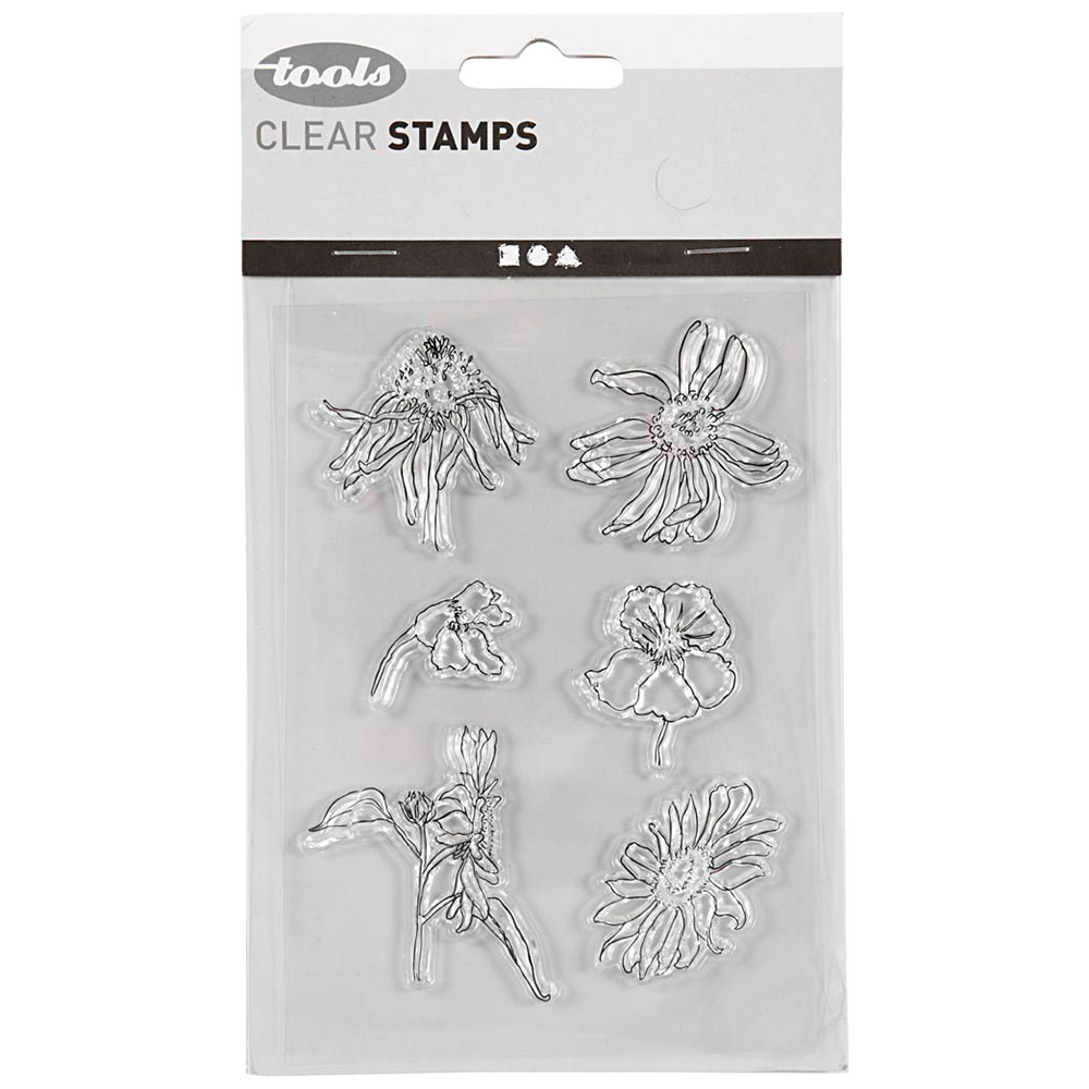 Creativ Company Motivstämplar Clear Stamps Blommor