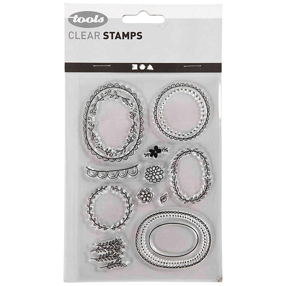 Creativ Company Motivstämplar Clear Stamps Ramar