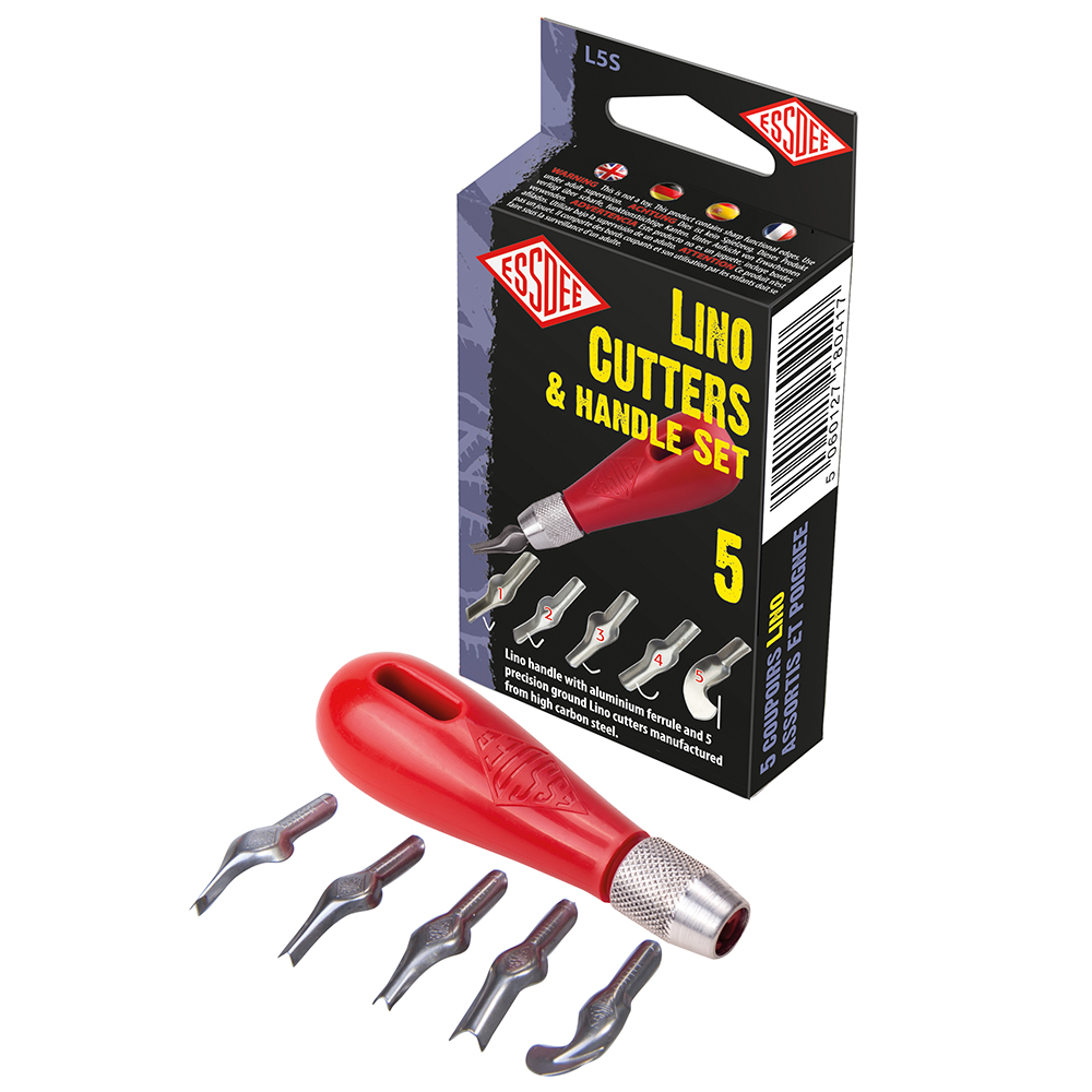 Essdee Knivset till linoleumtryck 5-pack