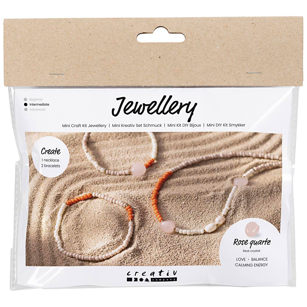 Creativ Company Mini DIY-kit Smycken Rosenkvarts