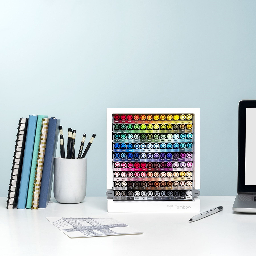 ABT Dual Brush Pen Desktop Organizer 108-set