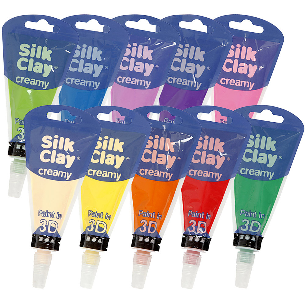 Creativ Company Silk Clay Creamy 35ml Blå