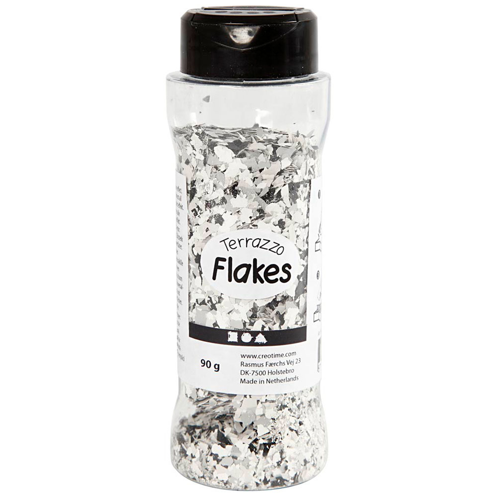 Creativ Company Terrazzo Flakes 90g Mörkgrå