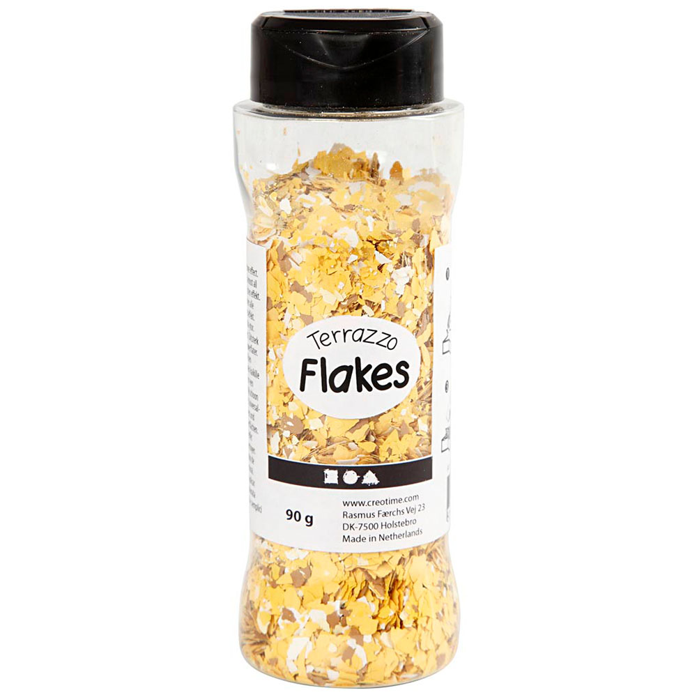 Creativ Company Terrazzo Flakes 90g Gul