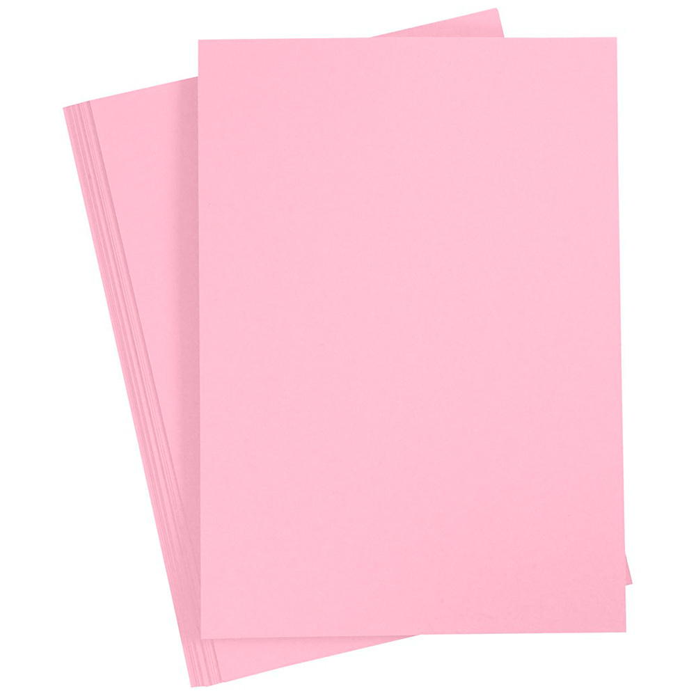 Creativ Company Färgat papper Ljusrosa A4 180g 20 ark