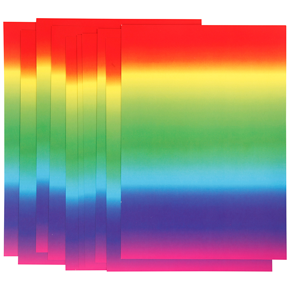 Creativ Company Färgat papper Regnbåge A4 180g 10 ark