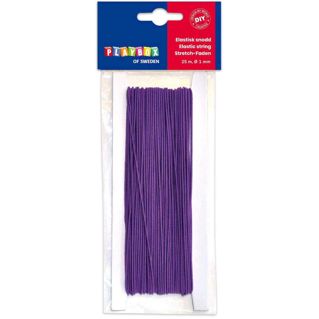 Playbox Elastisk Smyckestråd Lila 25 m