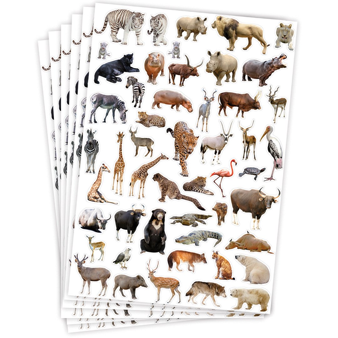 Playbox Sticker vilda djur 6 Ark