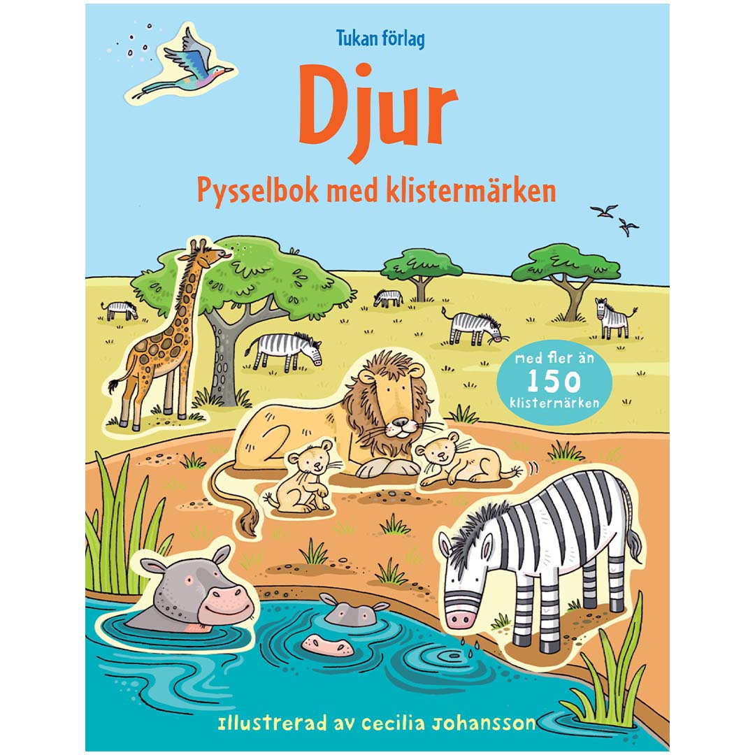 Books Pysselbok med klistermärken Djur