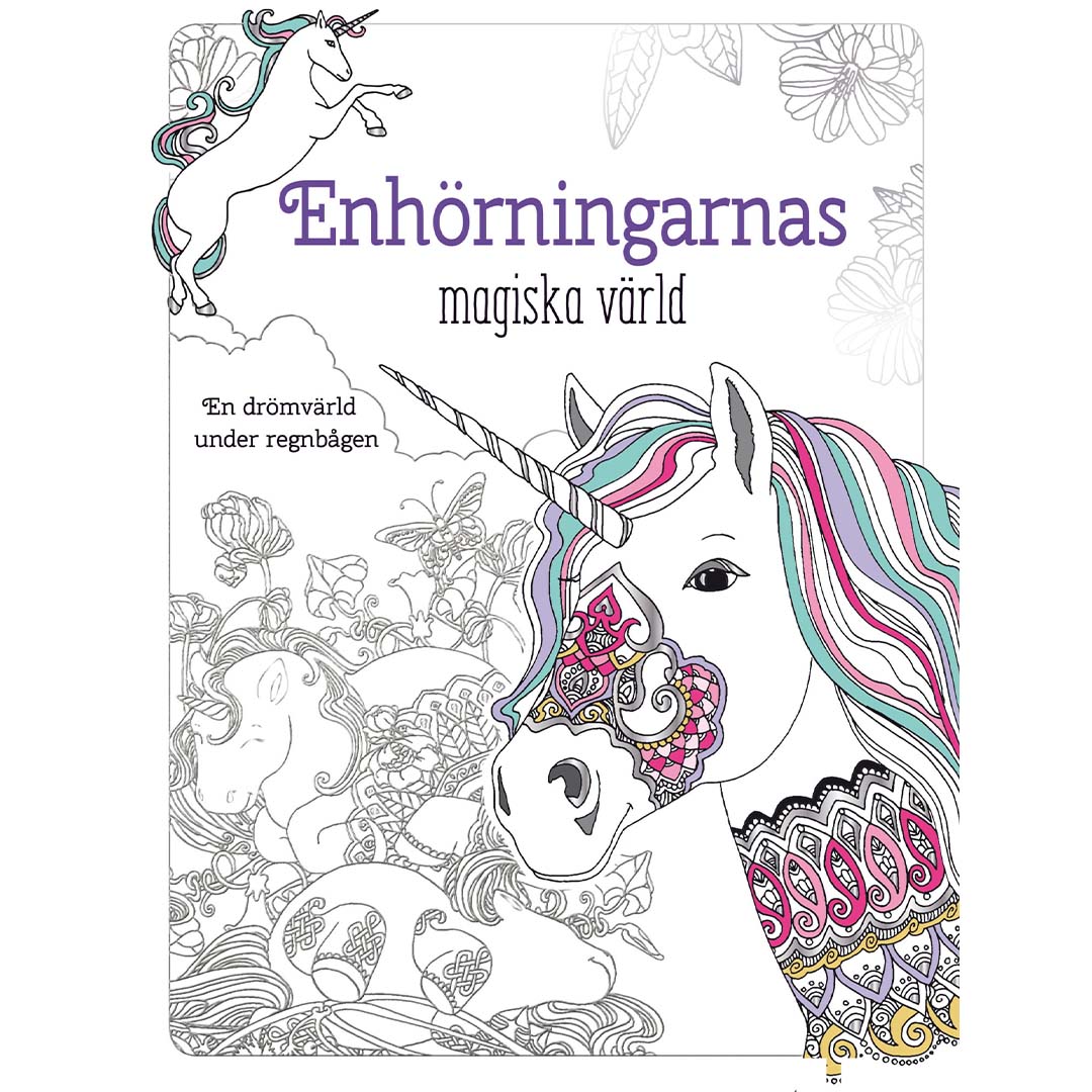 Books Enhörningarnas Magiska Värld Målarbok