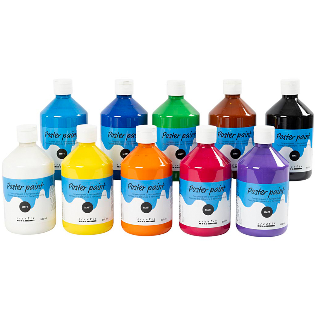 Creativ Company Gouachefärg Tempera Matt 10x500ml