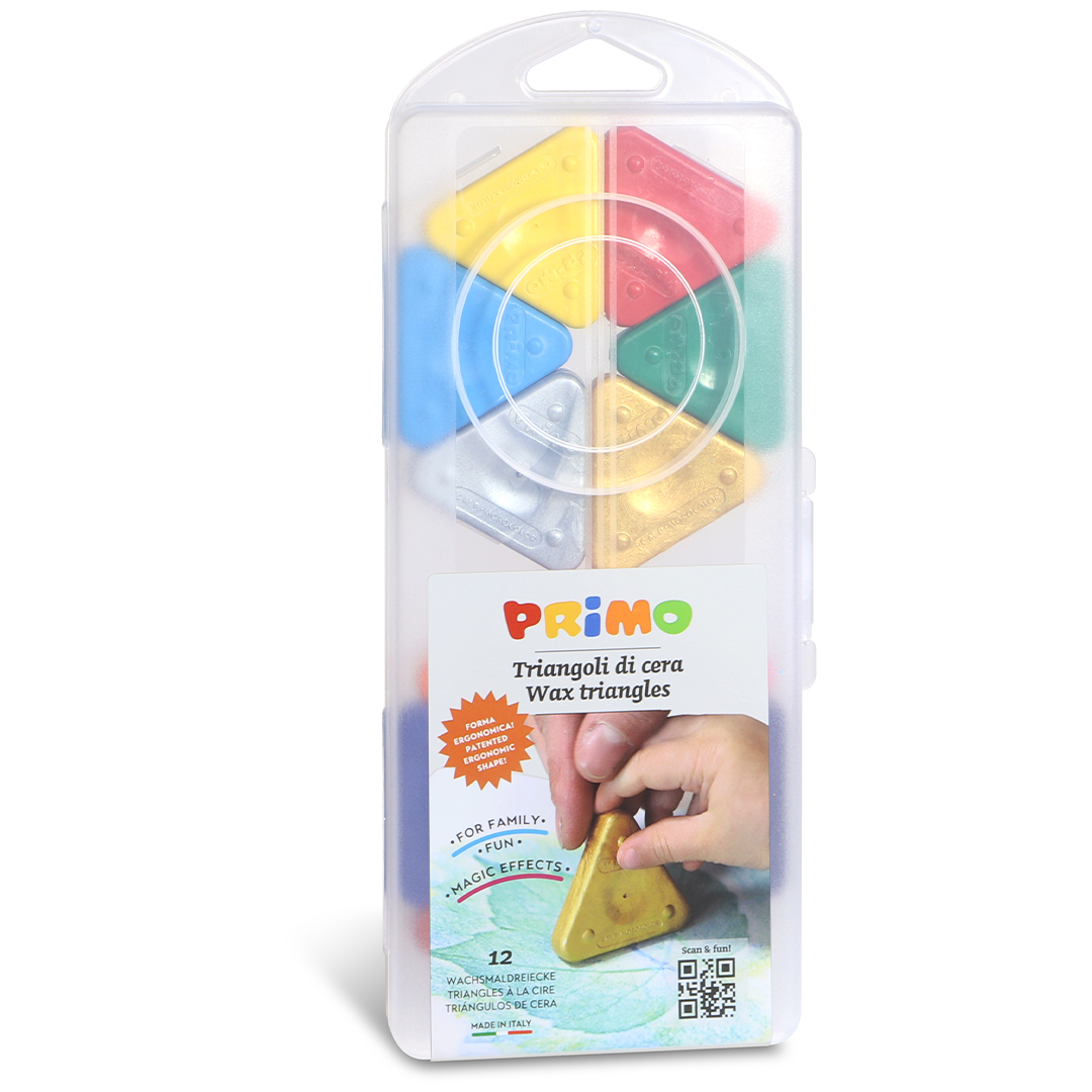 Primo Vaxkritor Triangel 12-set Basic Guld/Silver