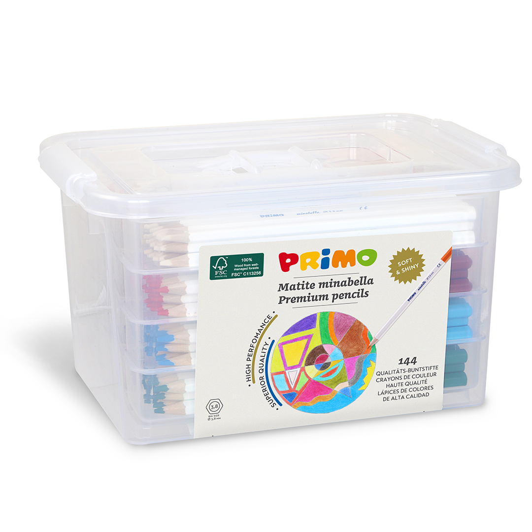 Primo Minabella Färgpennor Skola 144-pack