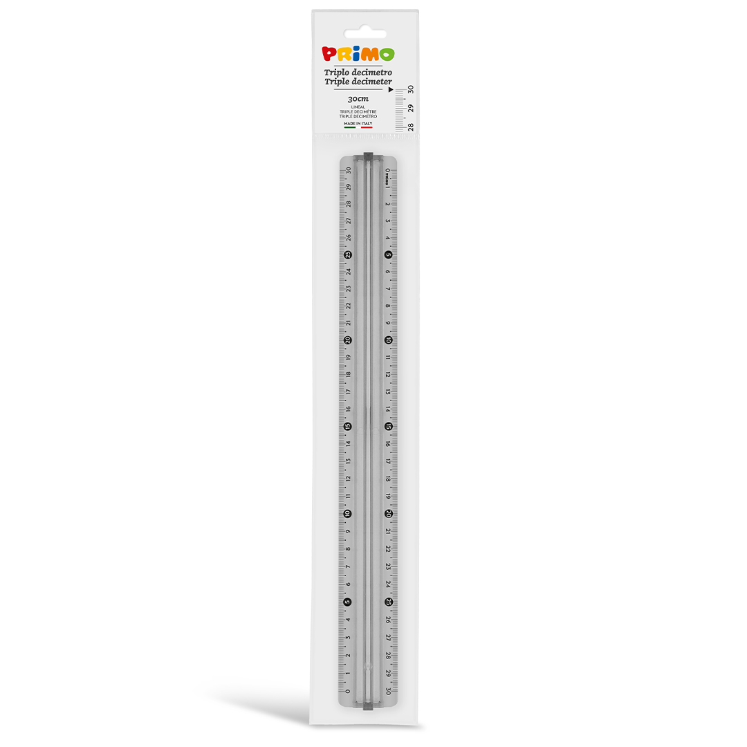 Primo Linjal 30 cm Antireflekterande