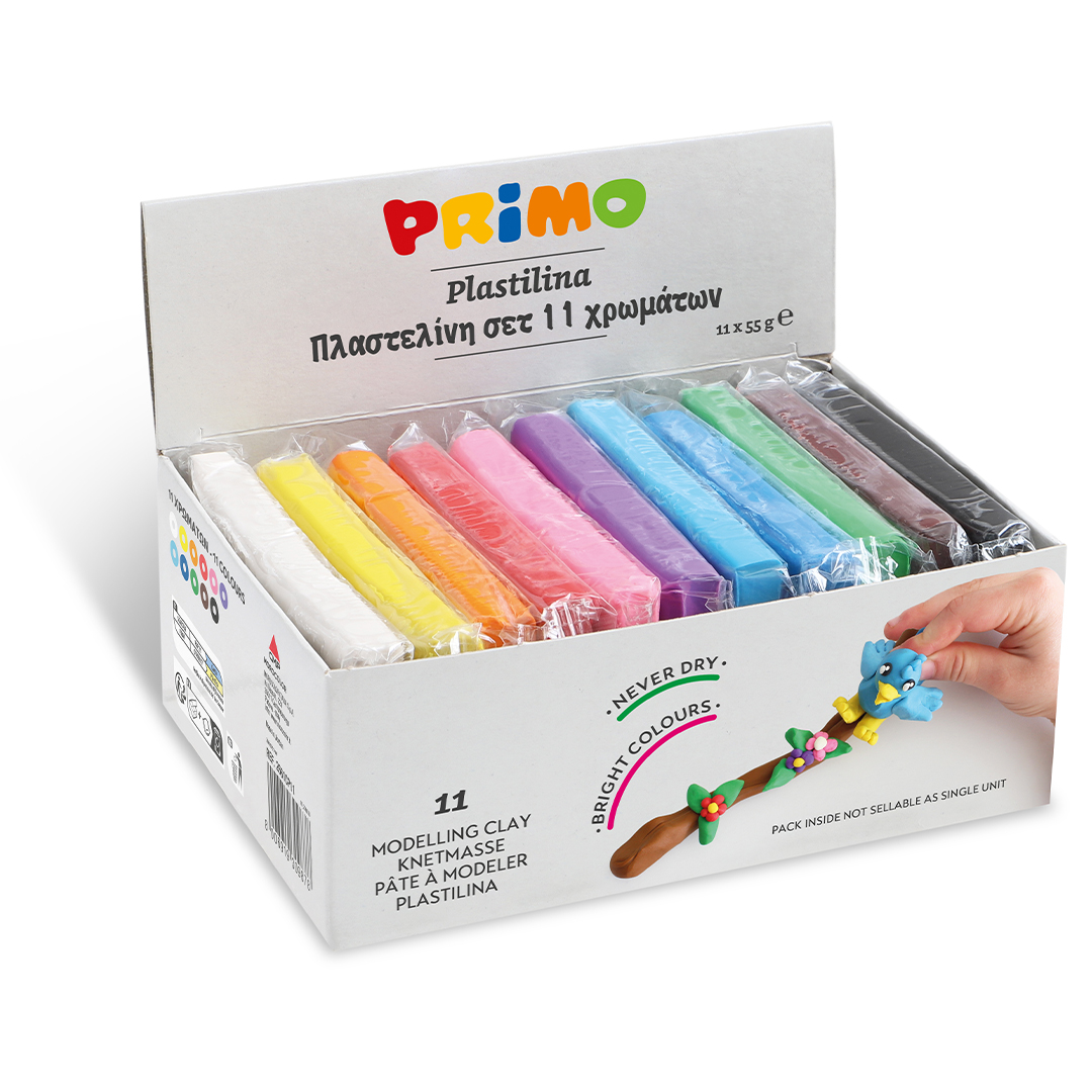 Primo Plastilina Modellera 11-pack Startset 55g