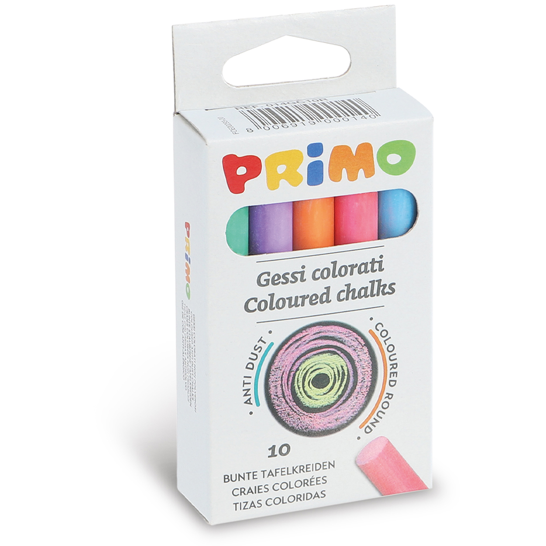 Primo Färgade tavelkritor 10-pack