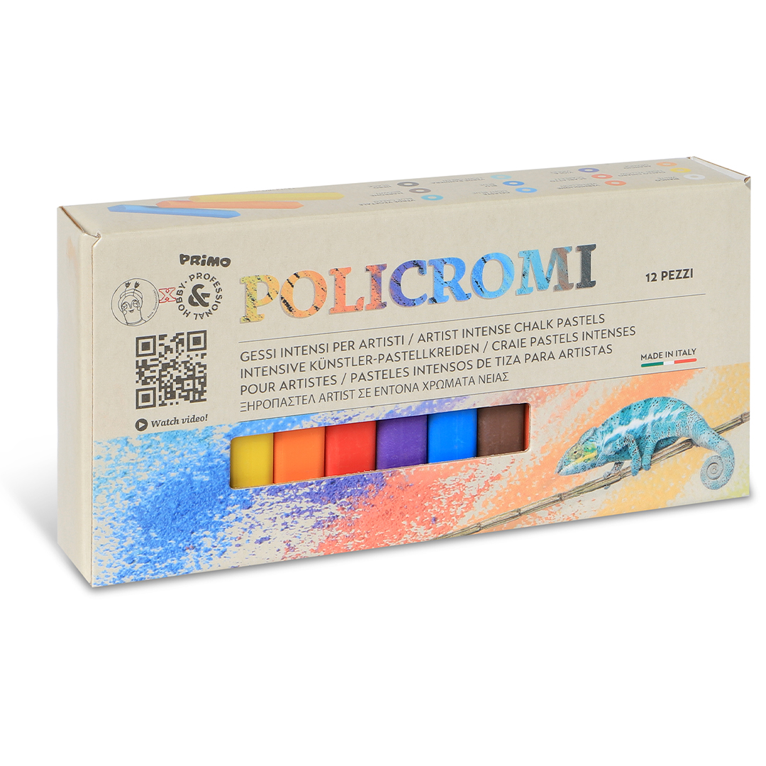 Primo Policromi Pastellkritor Soft 12-set