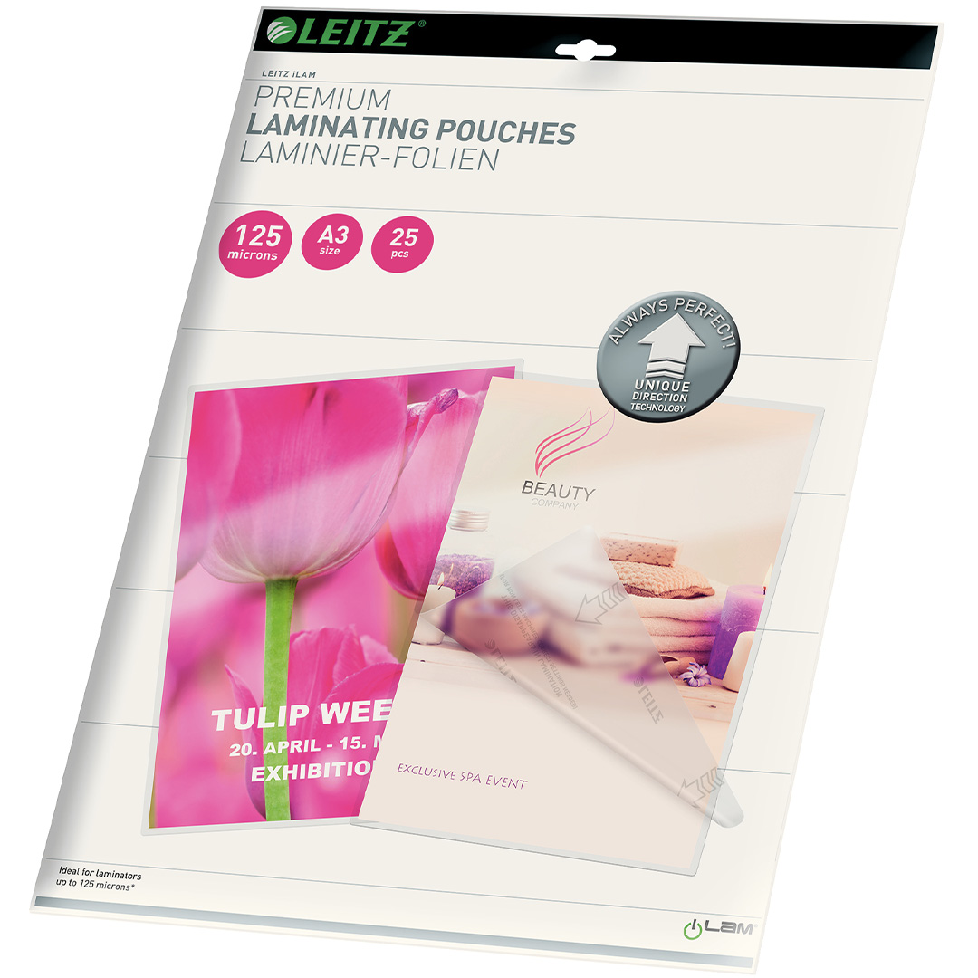 Leitz Lamineringsficka A3 125 mic 25-pack