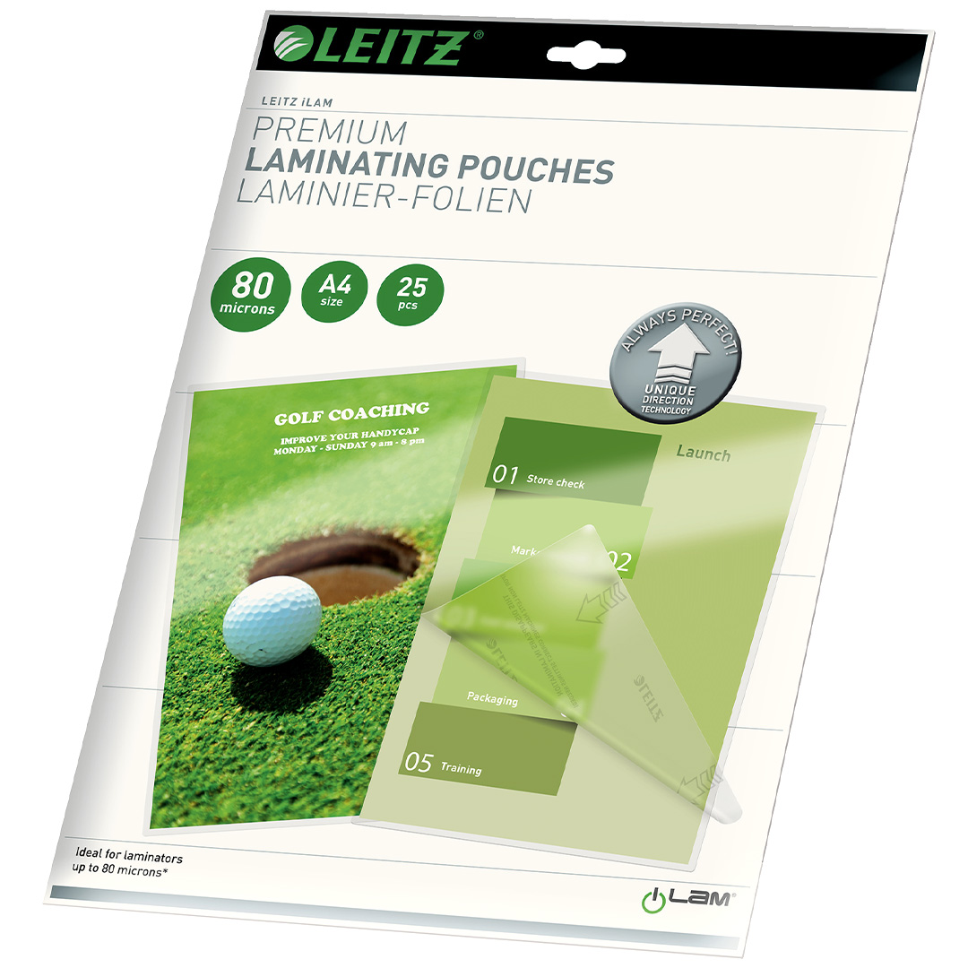 Leitz Lamineringsficka A4 80 mic 25-pack
