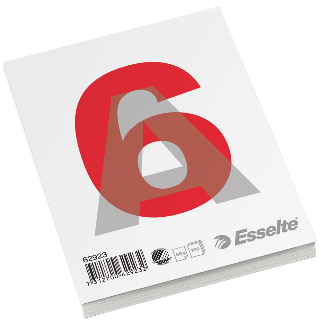 Esselte Limblock A6 100 ark olinjerat