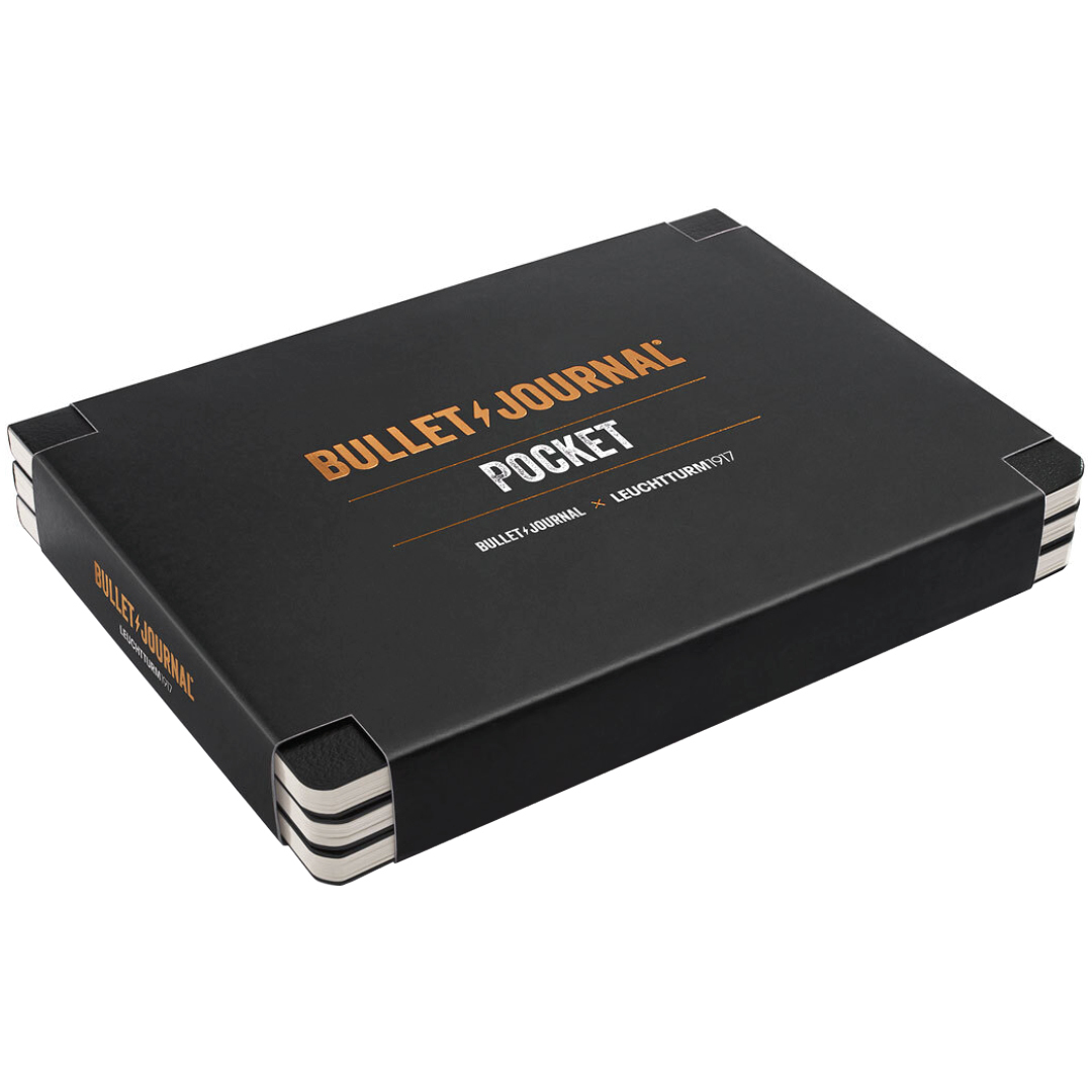 Leuchtturm1917 Bullet Journal Pocket 3-pack Black