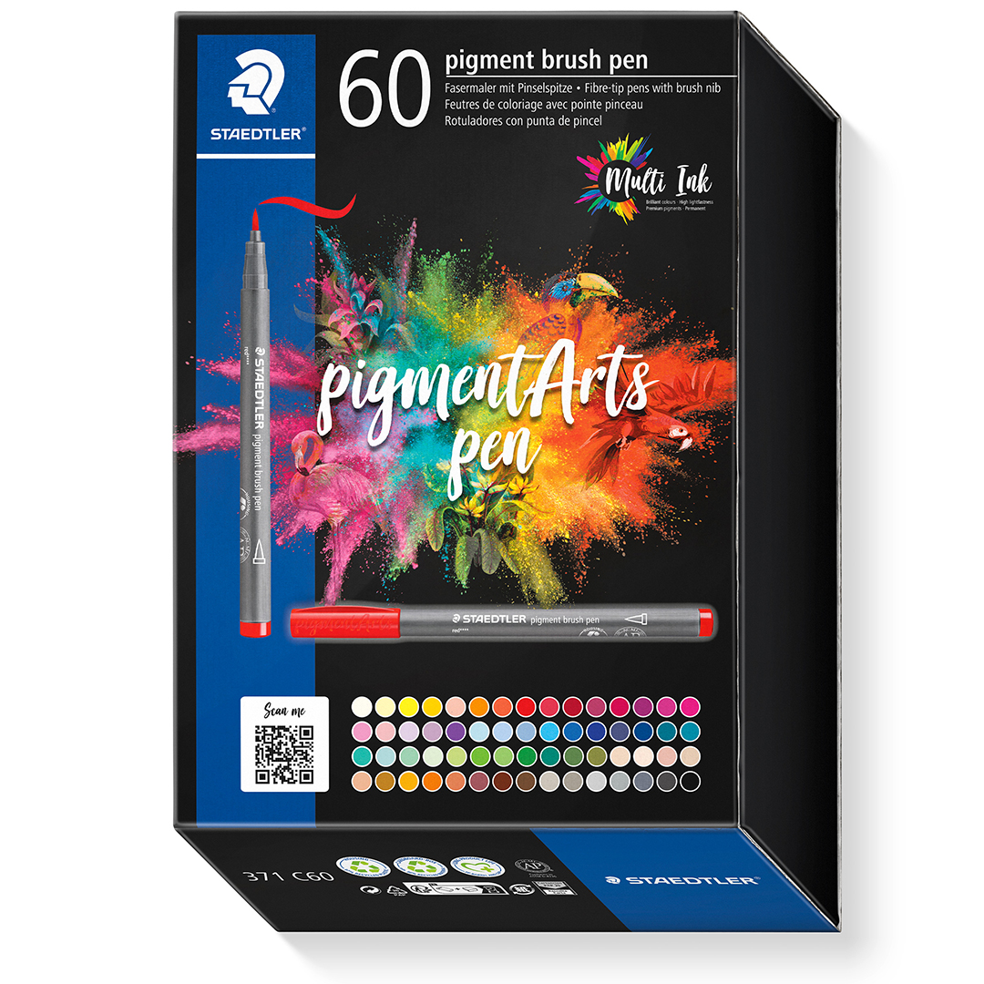 Staedtler Pigment Arts Brush Pen 60-set