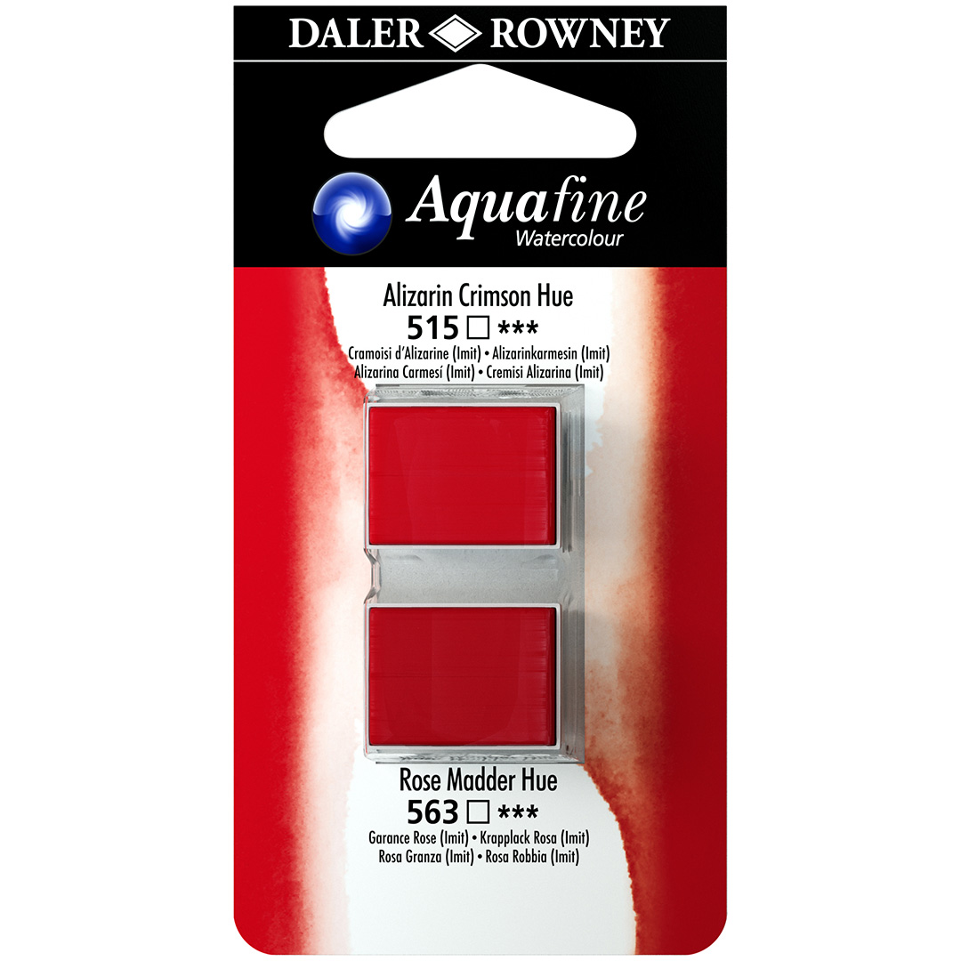 Aquafine Akvarellfärg kopp Duo Alizarin Crimson/Rose Madder Hue