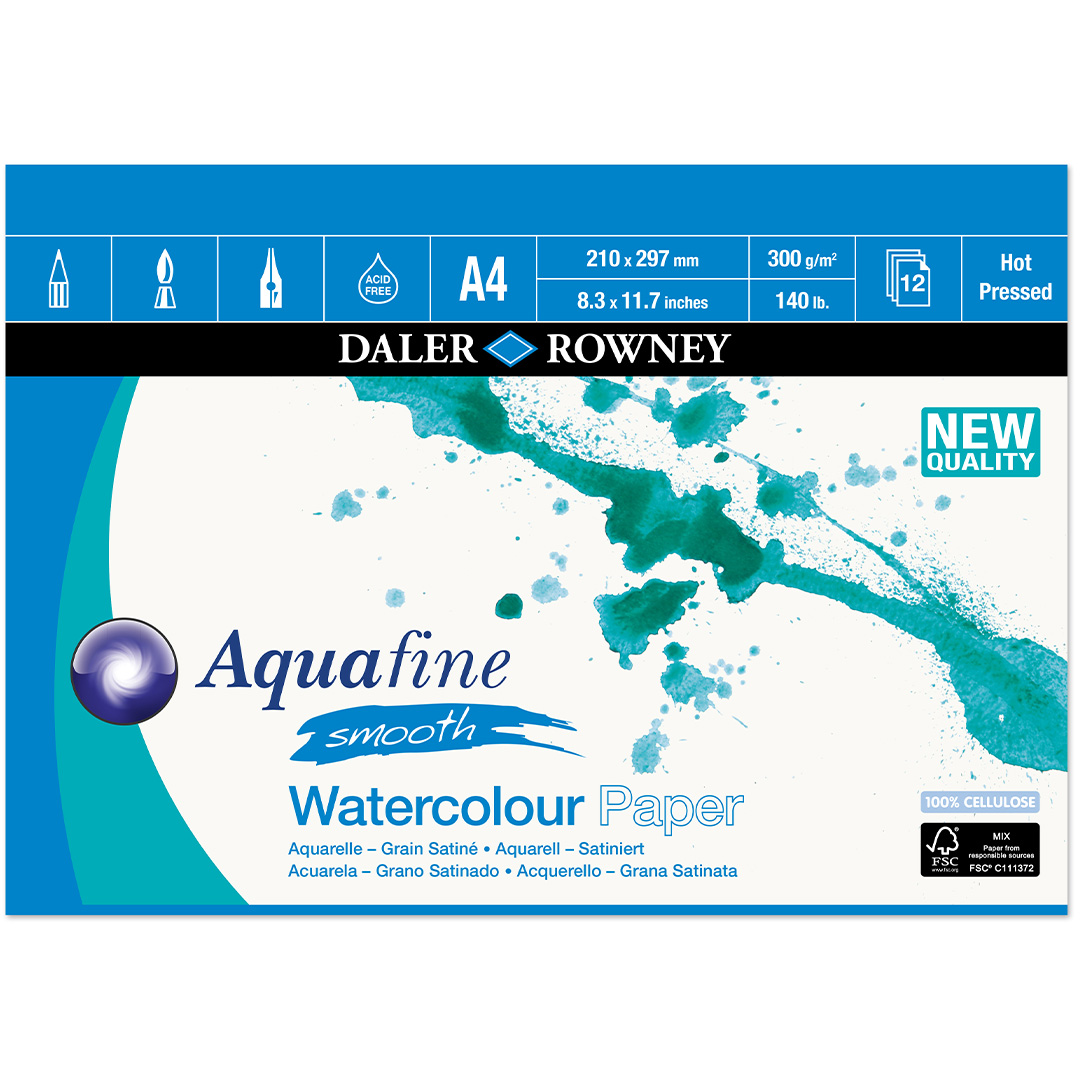 Aquafine Akvarellblock HP 300g A4