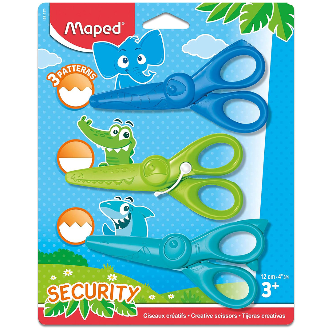 Läs mer om Maped Mönstersax Kidicraft 12cm 3-pack