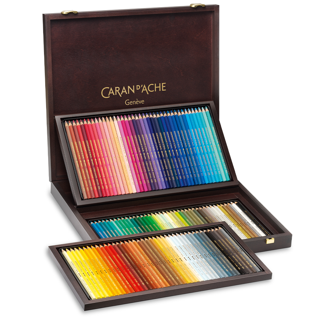 Caran d'Ache Supracolor Akvarell 120-set Träskrin