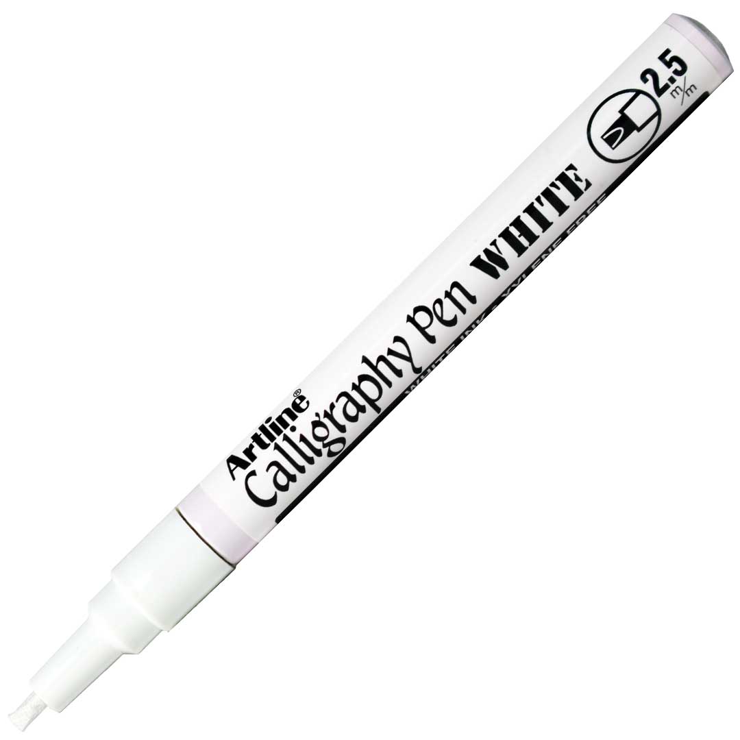 Artline Calligraphy Pen White 2-5 mm