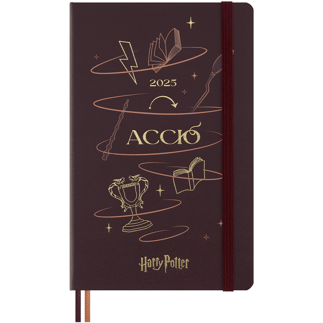 Moleskine 12M Daily Kalender 2025 Hardcover 2025 Large Harry Potter