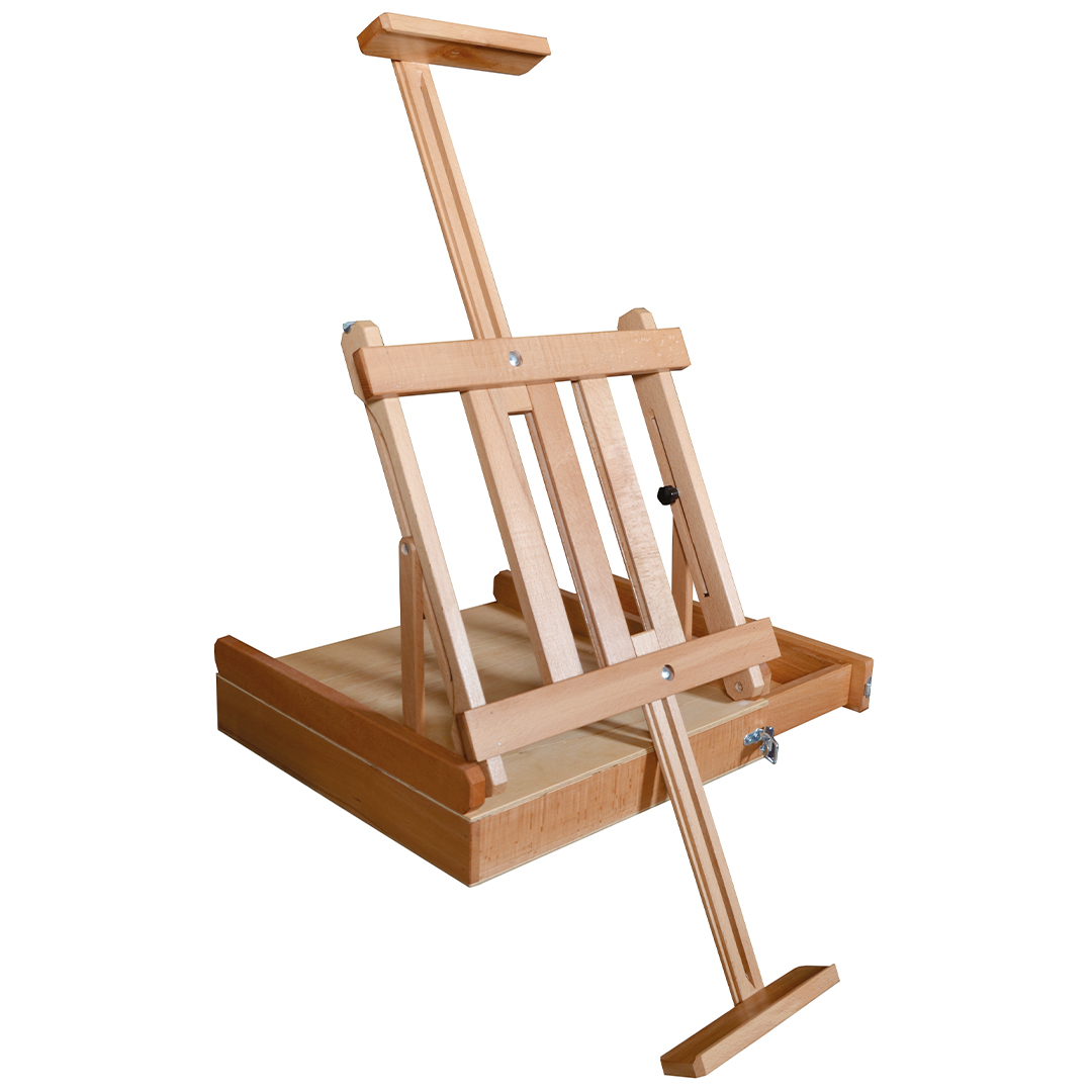 Artist Easel Bordsstaffli med låda
