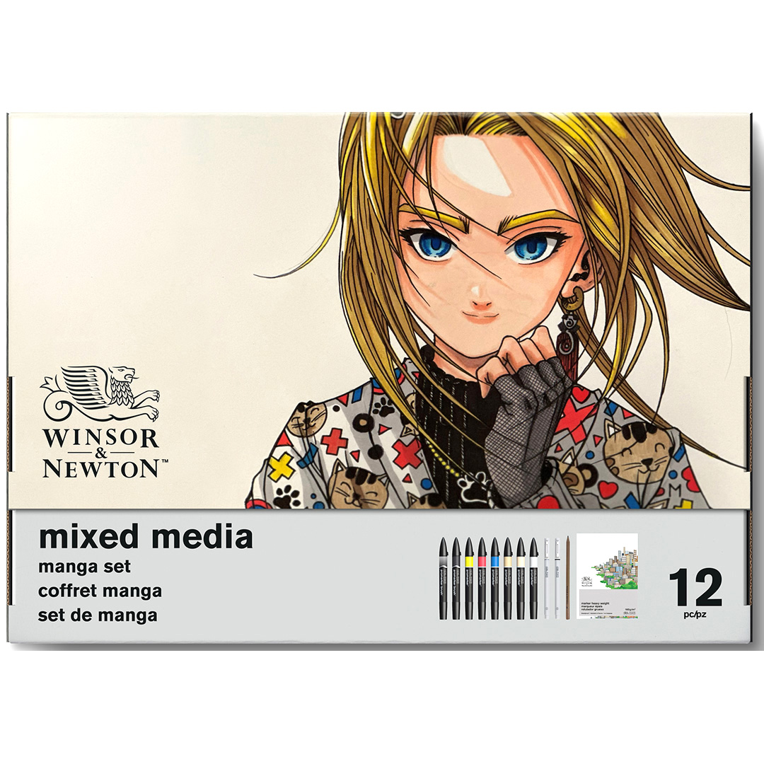 Läs mer om Winsor & Newton Mixed Media Graphic Art Manga 12-set