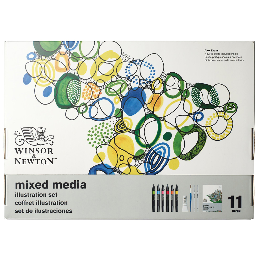 Läs mer om Winsor & Newton Mixed Media Illustration 11-set