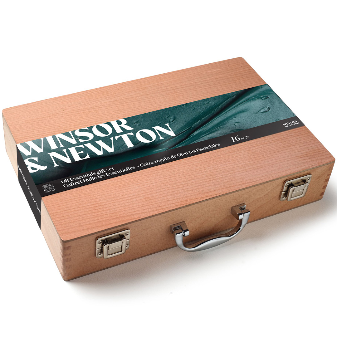 Läs mer om Winsor & Newton Winton Wooden Box 16-set