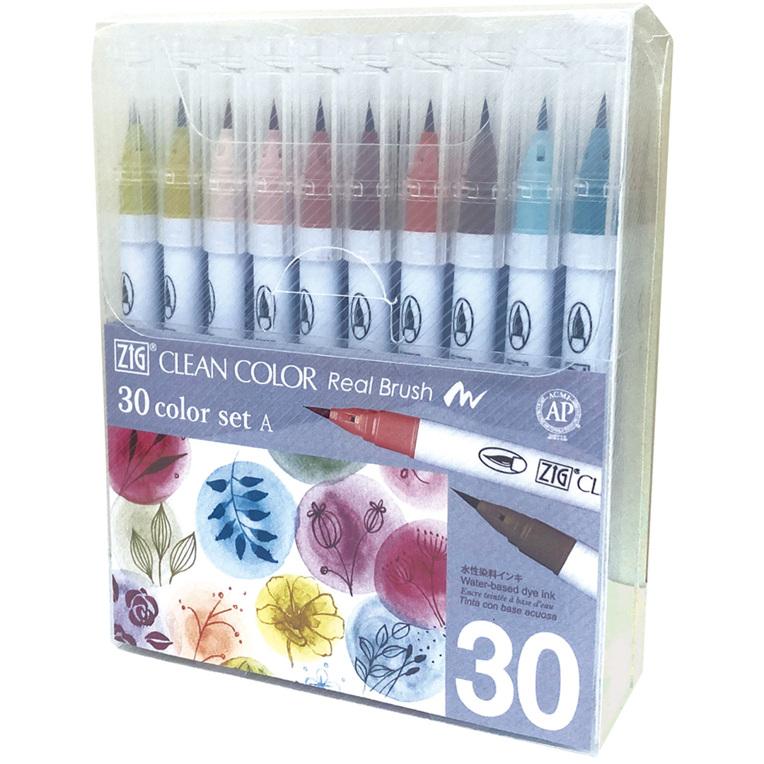 Läs mer om ZIG Kuretake Clean Color Real Brush 30-set A