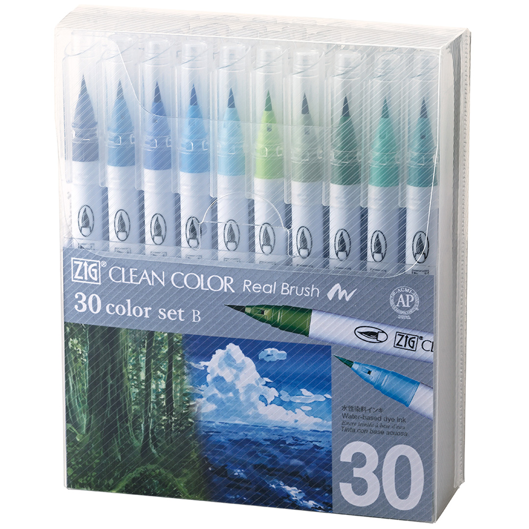 Läs mer om ZIG Kuretake Clean Color Real Brush 30-set B