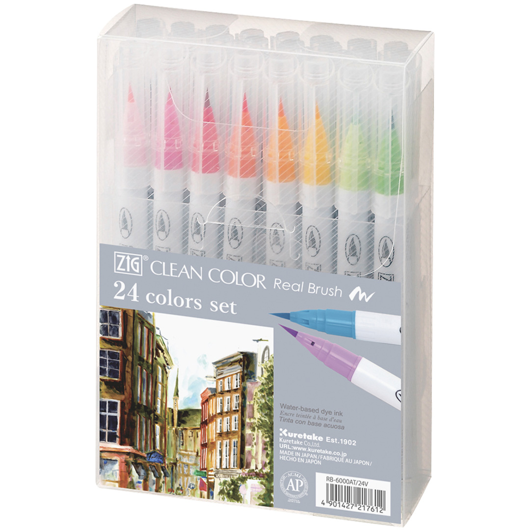 Läs mer om ZIG Kuretake Clean Color Real Brush 24-set