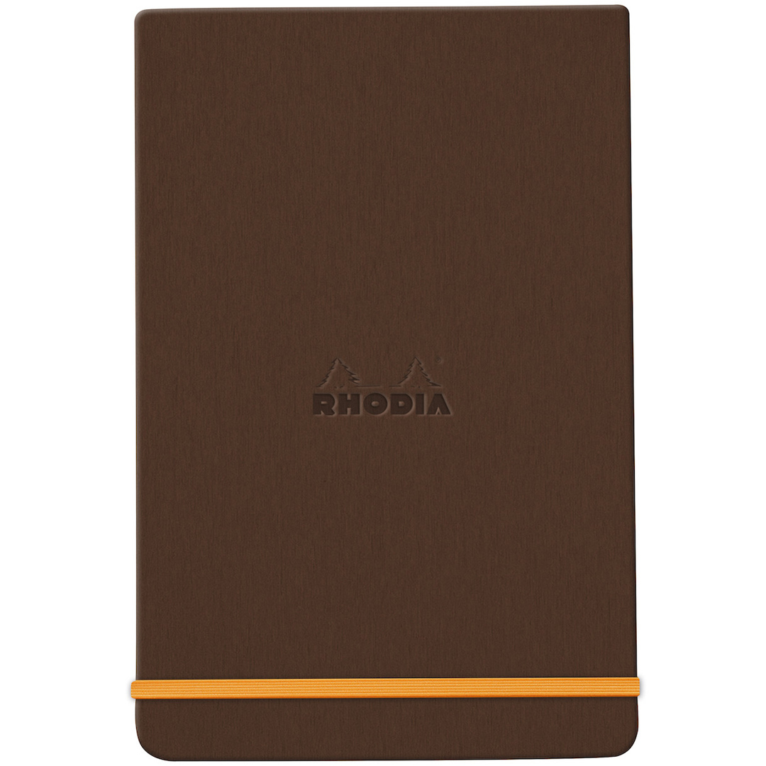 Läs mer om Rhodia Rhodiarama Webnotepad A5 Linjerad Bronze