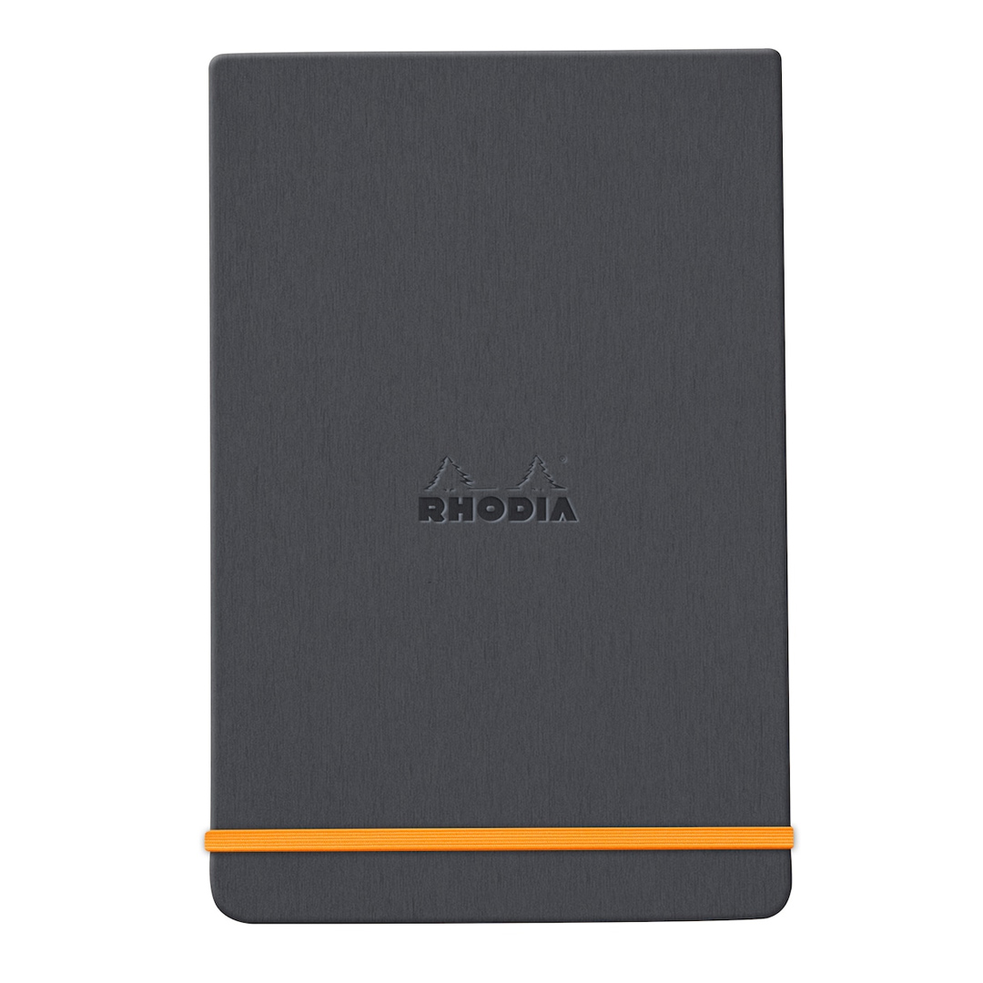 Läs mer om Rhodia Rhodiarama Webnotepad 9x14 cm Linjerad Bronze