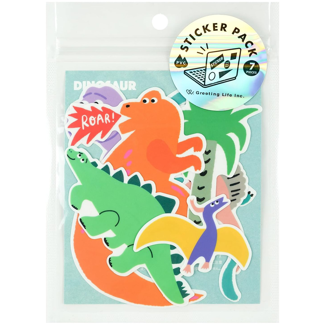 Greeting Life Sticker pack Dinosaur