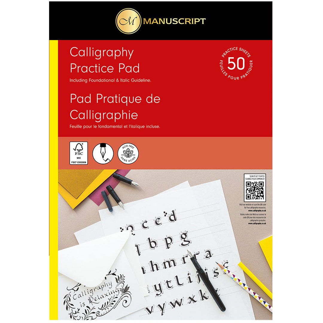 Manuscript vningspapper Kalligrafi A4