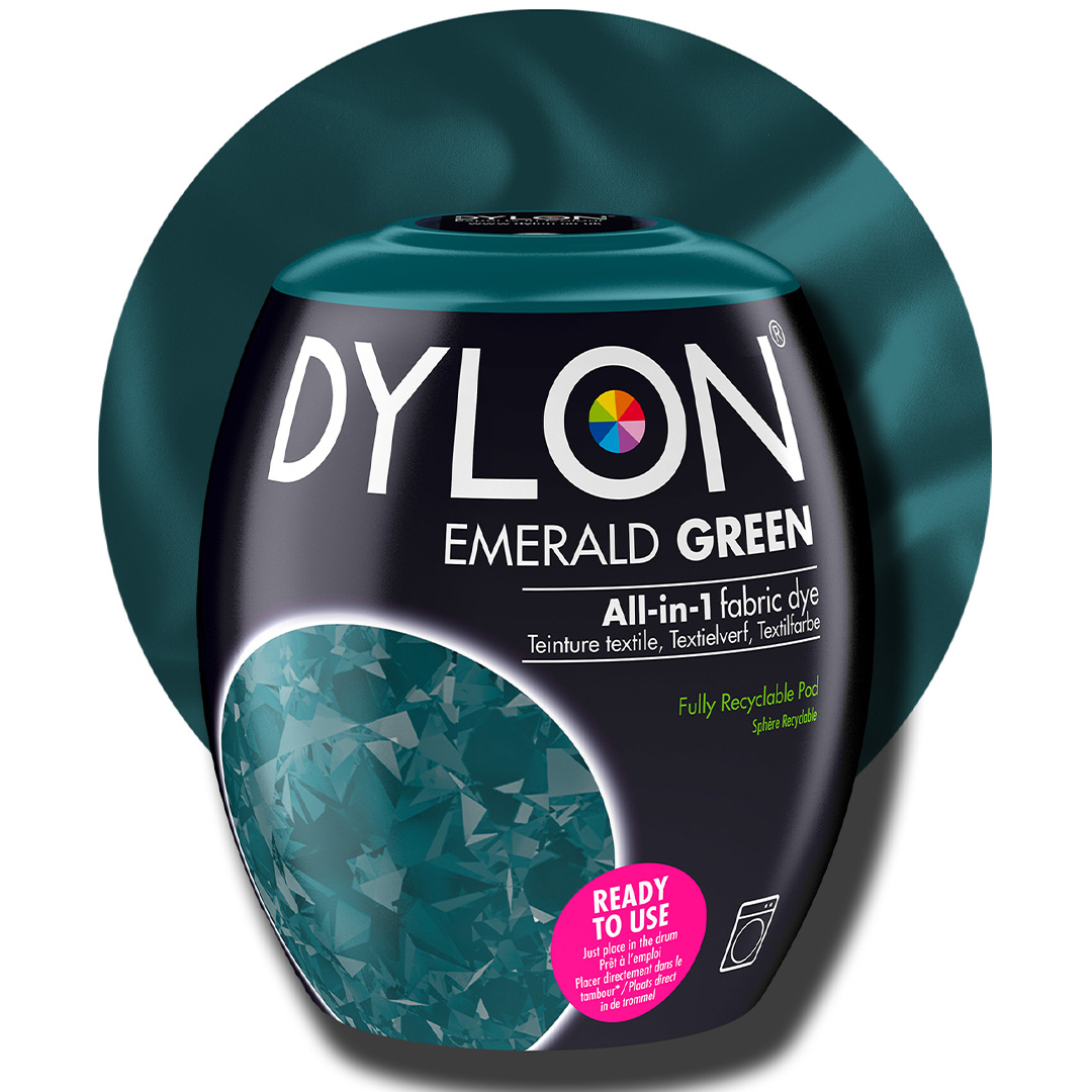 Läs mer om Dylon Pod All-in-1 textilfärg Emerald Green